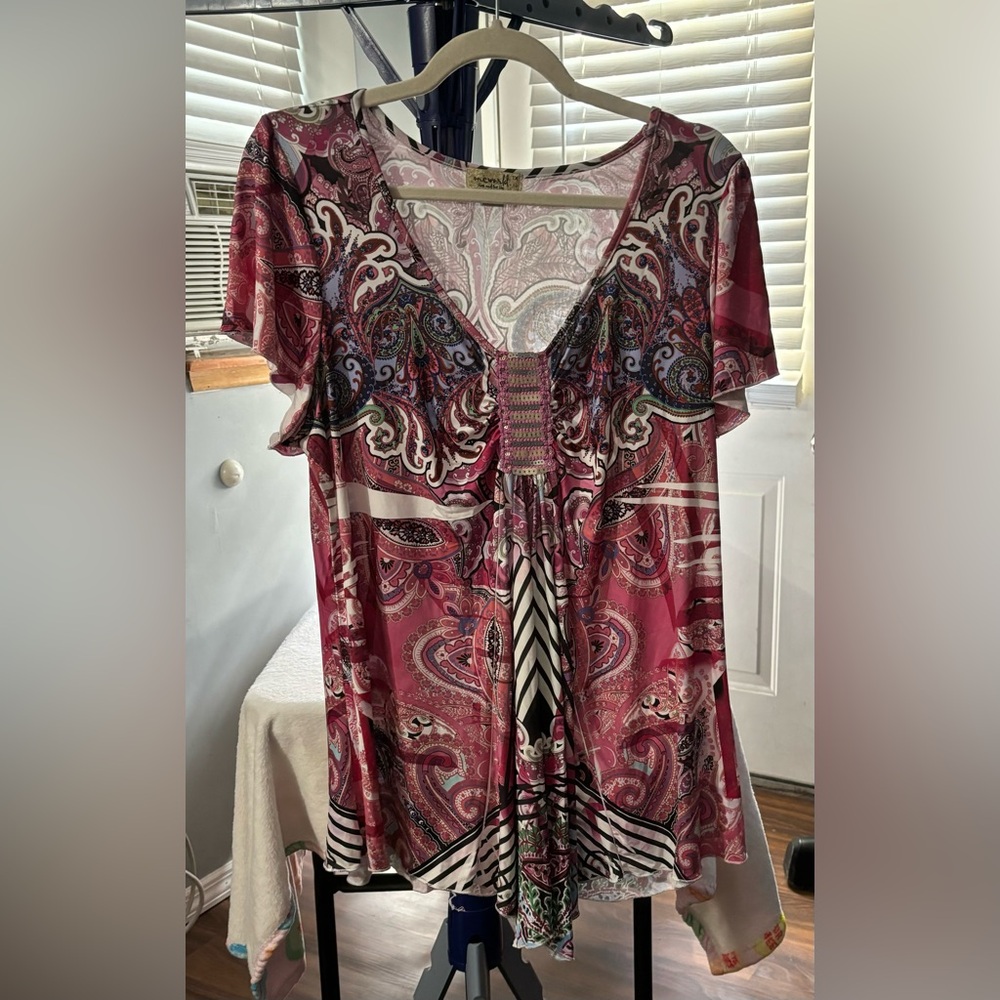 One World Handkerchief Hem Top 1X